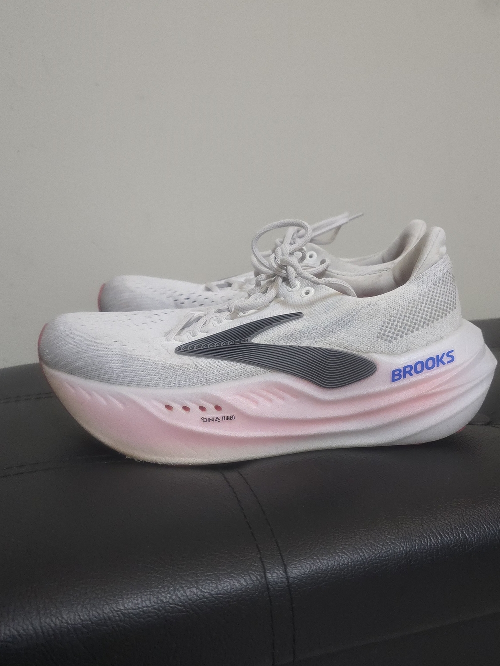 Brooks Women's White & Pink Running Shoes